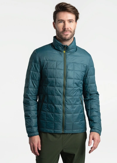 Shop Lole Kaslo Synth Down Jacket In Arctic Blue