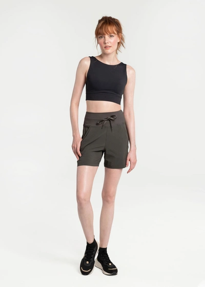 Shop Lole Momentum Shorts In Olive