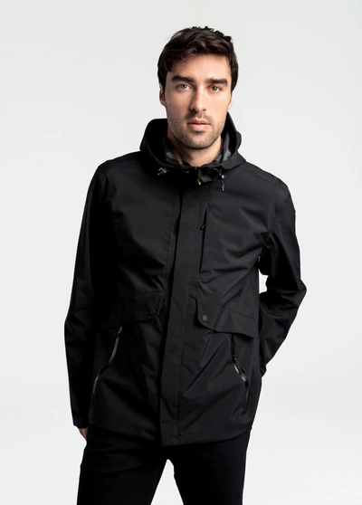 Shop Lole Steady Rain Jacket In Black Beauty