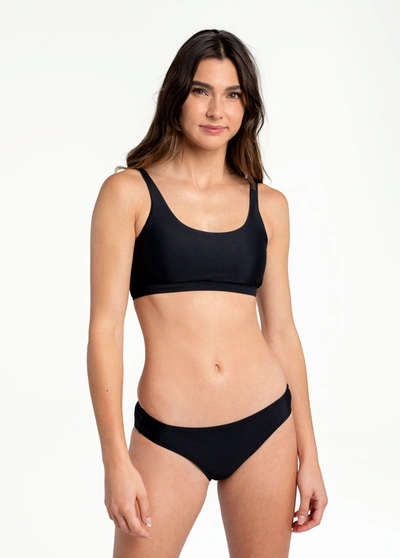 Shop Lole Wave Bralette Bikini Top In Black Beauty