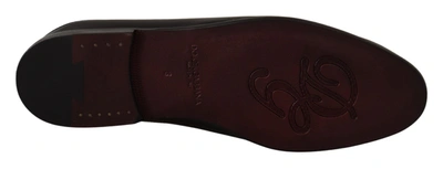 Shop Dolce & Gabbana Black Leather Caiman Sandals Slides Slip Men's Shoes