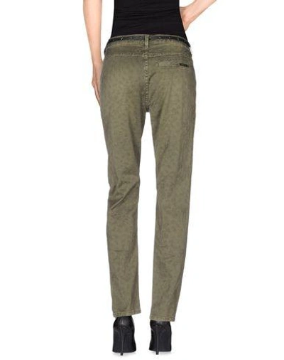 Shop Maison Scotch Casual Pants In Military Green