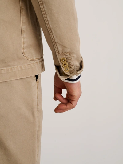 Shop Alex Mill Mill Blazer In Vintage Wash Chino In Faded Khaki