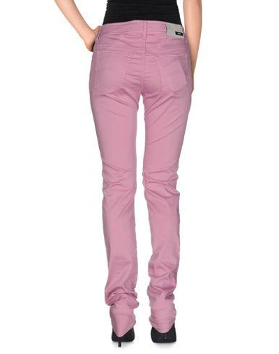 Shop Armani Collezioni Casual Pants In Light Purple