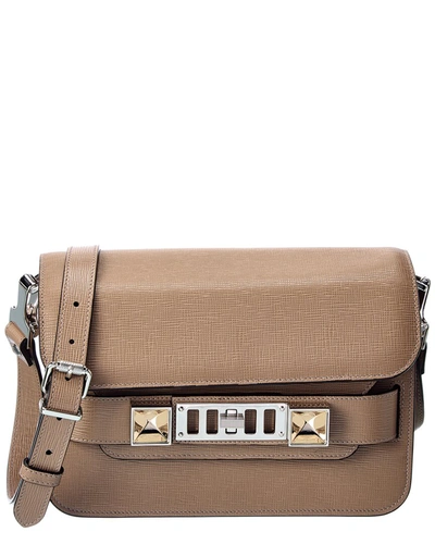 Shop Proenza Schouler Ps11 Mini Classic Leather Shoulder Bag In Brown