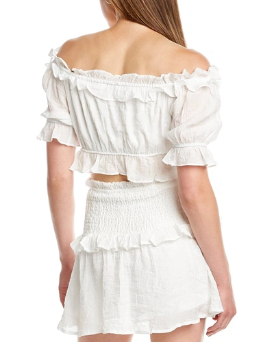 Shop Dnt Tie-front Top In White