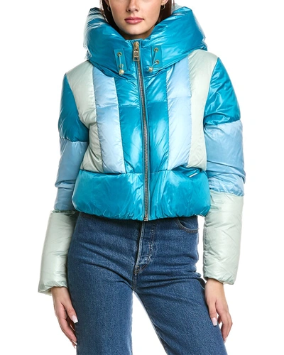Shop Nb Series By Nicole Benisti Briarwood Short Down Coat In Blue