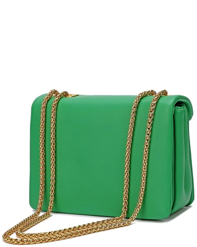 Shop Tiffany & Fred Smooth Leather Shoulder Bag In Green