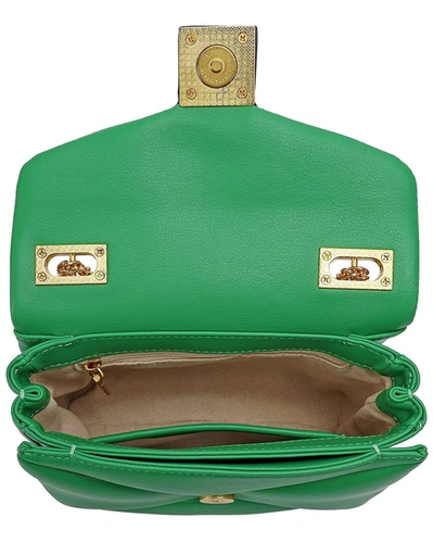 Shop Tiffany & Fred Smooth Leather Shoulder Bag In Green