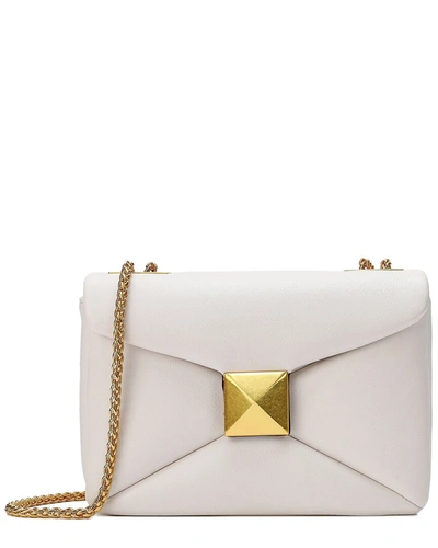 Shop Tiffany & Fred Smooth Leather Shoulder Bag In White