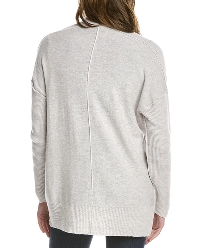 Shop Hannah Rose Roam Relaxed Wool & Cashmere-blend Cardigan In Grey