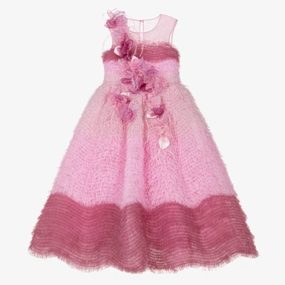 Shop Marchesa Couture Girls Pink Ruffle Tulle Dress
