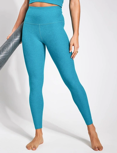 Shop Beyond Yoga Spacedye Caught In The Midi High Waisted Legging In Blue