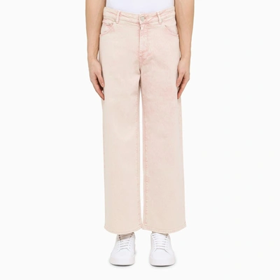 Shop Pt Torino Denim Regular Pink Cotton Jeans