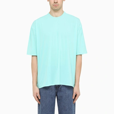 Shop Sunnei | Turquoise Crew-neck T-shirt In Blue