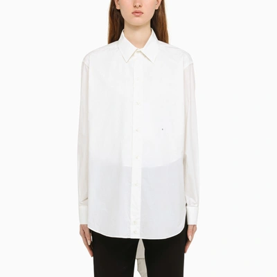 Shop Maison Margiela | White Oversize Cotton Shirt