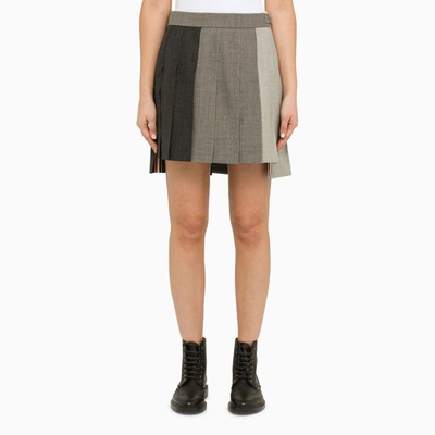 Shop Thom Browne | Gray Skirt With Pleats In Grey