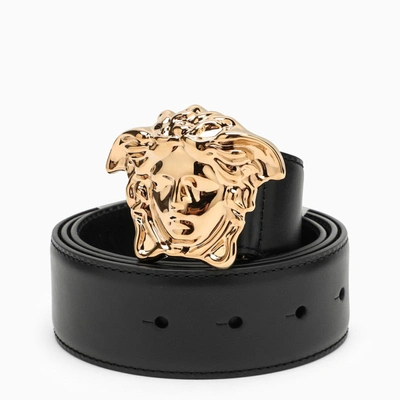 Shop Versace | La Medusa Greca Black/gold Belt