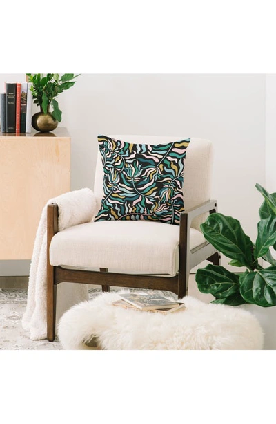 Deny Designs Evamatise Springtime Florals Throw Pillow In Multi