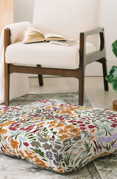 Deny Designs Marta Barragan Camarasa Spring Floor Pillow In Multi
