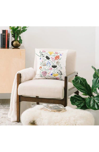 Deny Designs Megan Galante Frances Floral Throw Pillow In Multi