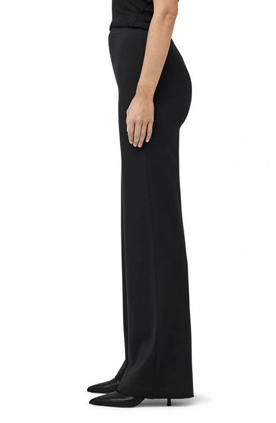 Shop Rag & Bone Irina Pull-on Wide Leg Ponte Pants In Black
