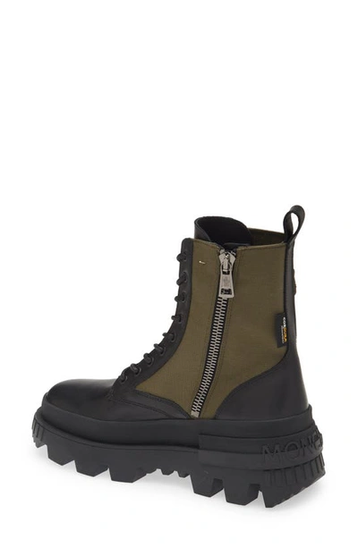Shop Moncler Konture Pocket Boot In Military/ Black