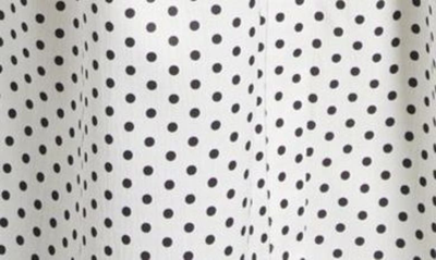 Shop Area Stars Cece Tiered Midi Dress In White Black Dot