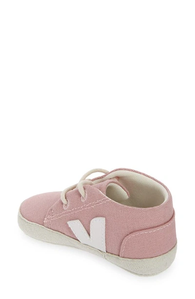 Shop Veja Canvas Crib Shoe In Babe White