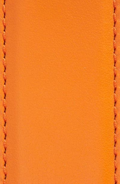Shop Versace Medusa Leather Belt In Orange/ Palladium