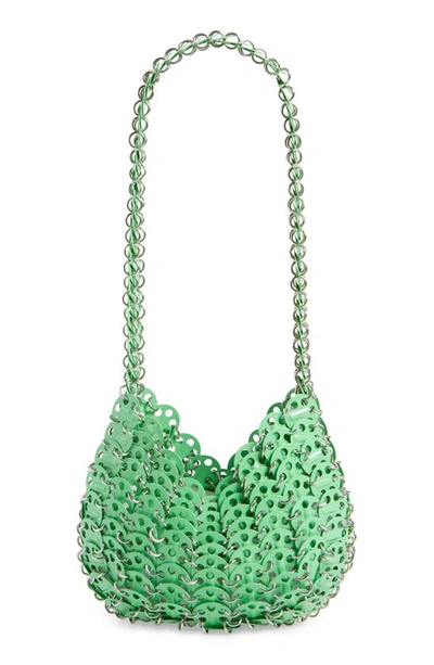 Shop Paco Rabanne Moon 1969 Icon Shoulder Bag In Bright Green P323