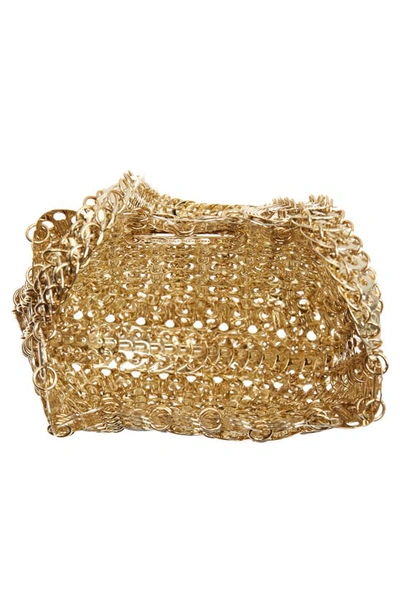 Shop Paco Rabanne 1969 Moon Shoulder Bag In Light Gold P711