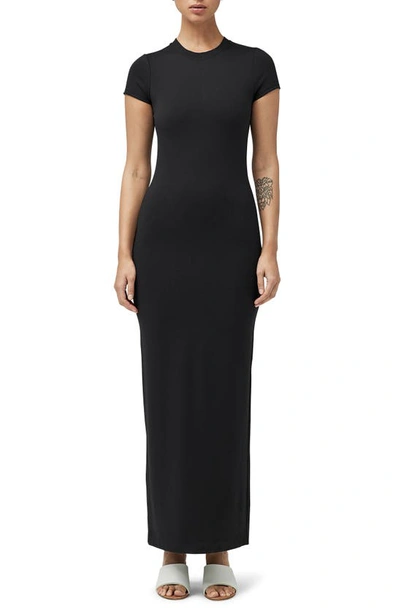 Shop Rag & Bone Lily T-shirt Maxi Dress In Black