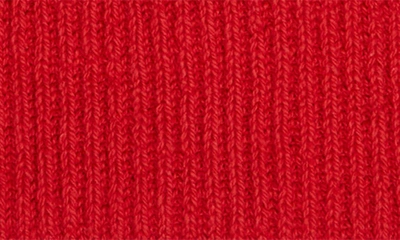 Shop Druthers Merino Wool Blend Rib Beanie In Red
