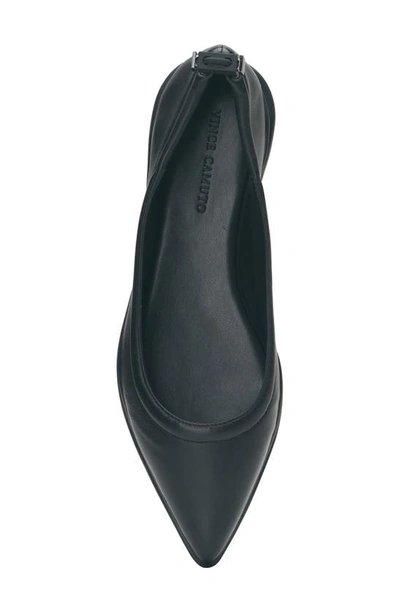 Shop Vince Camuto Bendreta Pointed Toe Ballet Flat In Black