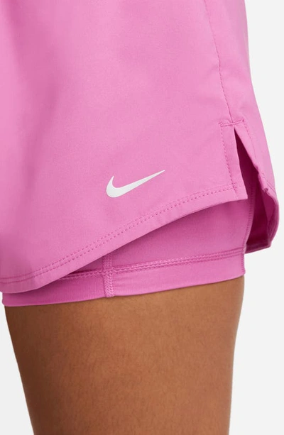 Shop Nike Dri-fit High Waist Shorts In Cosmic Fuchsia