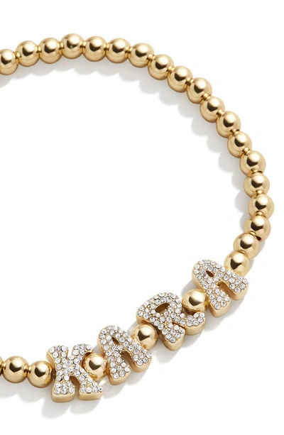 Baublebar Pisa Custom Beaded Stretch Bracelet In Gold