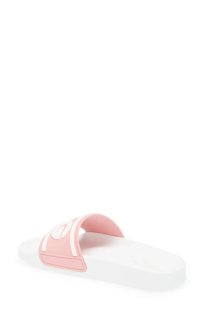 Shop Dolce & Gabbana Kids' Dg Logo Slide Sandal In Pink
