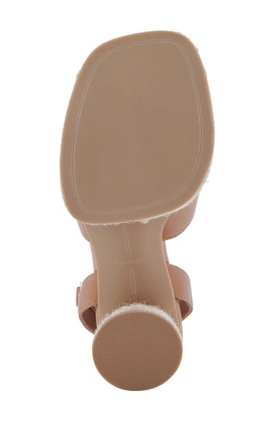 Shop Dolce Vita Arlow Espadrille Platform Sandal In Luggage Leather