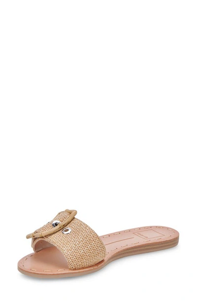 Shop Dolce Vita Dasa Slide Sandal In Warm Natural Raffia