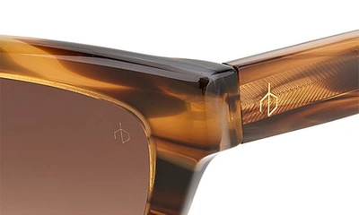 Shop Rag & Bone 52mm Cat Eye Sunglasses In Brown Horn/ Brown Gradient