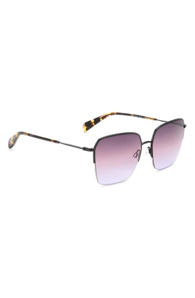 Shop Rag & Bone 58mm Square Sunglasses In Black/ Brown Violet
