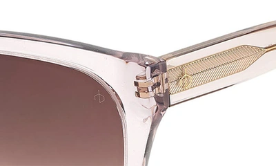 Shop Rag & Bone 56mm Gradient Polarized Square Sunglasses In Beige/ Brown Gradient