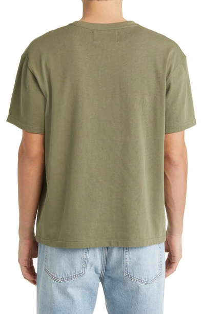 Shop Frame Logo Cotton T-shirt In Old Green