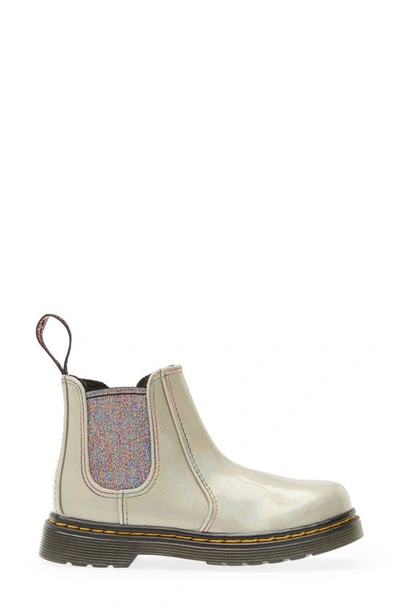 Shop Dr. Martens' Kids' 2976 Chelsea Boot In Silver