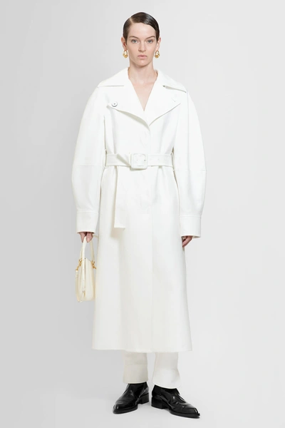 Shop Jil Sander Woman White Coats