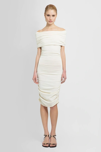 Shop Khaite Woman White Dresses