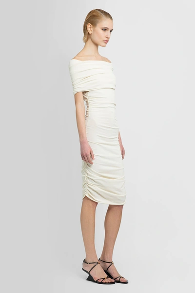 Shop Khaite Woman White Dresses