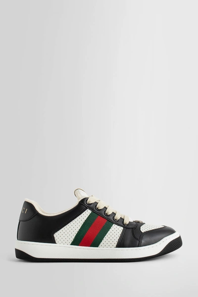Shop Gucci Woman Black&white Sneakers