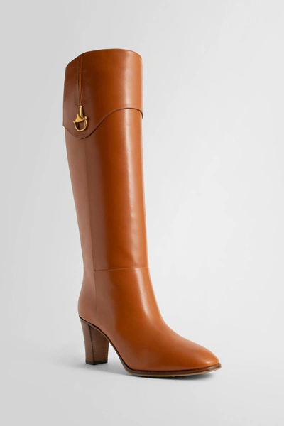 Shop Gucci Woman Brown Boots